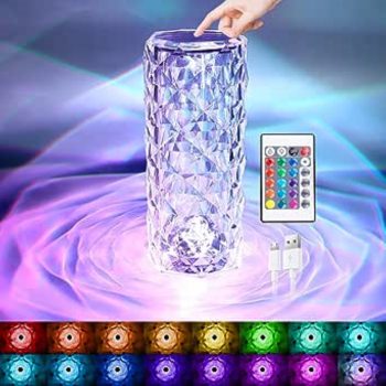 Rose Diamond 16 coller Table Touch & Remote Control Lamp