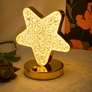 USB Crystal Touch Dimming Table Lamps Home Bedroom Bedside Table Girl Room Decor Kids Gifts