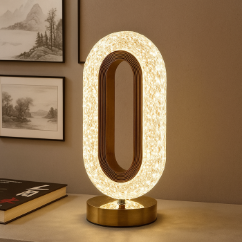 Zero Shape Crystal Table Lamp USB Charging Touch Switch Remote Control  Decoration Desk Lamp