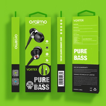 Oraimo Vortex Oep E23 pure bass in Earphone [with Mic]